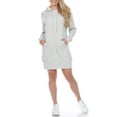 thumbnail image 1 of White Mark Women's Hoodie Sweatshirt Dress, 1 of 5