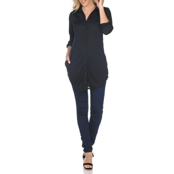 White Mark Women's Lola Stretchy Tunic
