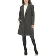 thumbnail image 1 of White Mark Women's Long Sleeve Classic Double-Breasted Walker Coat, 1 of 6