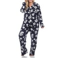 thumbnail image 1 of White Mark Women's Long Sleeve & Pants Floral Pajama Set, 1 of 4
