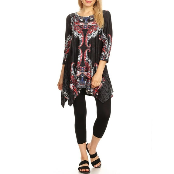 White Mark Women's Marlene Tunic Top