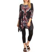 White Mark Women's Marlene Tunic Top