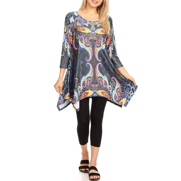 White Mark Women's Marlene Tunic Top