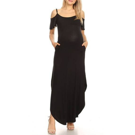 White Mark Women's Maternity Alexis Maxi Dress