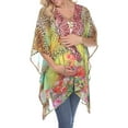 thumbnail image 1 of White Mark Women's Maternity Animal Print Caftan, 1 of 5
