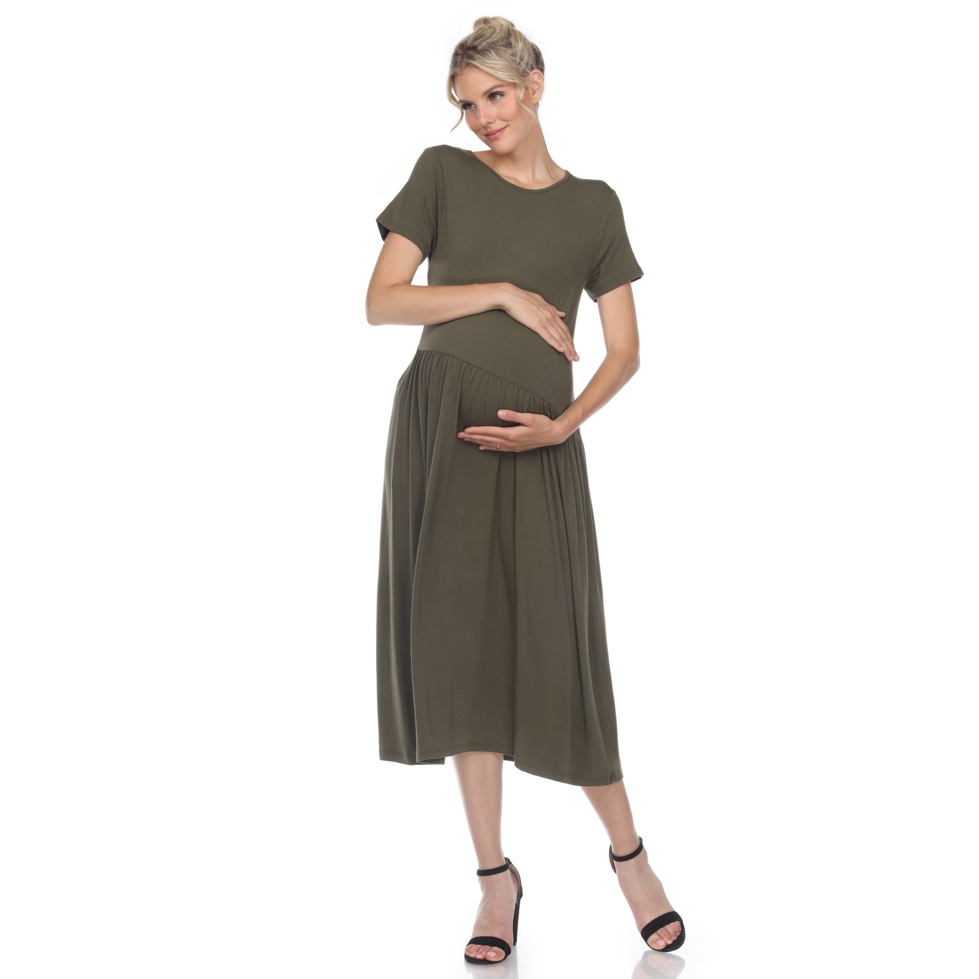 green emerald velvet dress Evelyn Drop-Waist Midi Dress