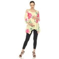 thumbnail image 1 of White Mark Women's Maternity Floral Cold Shoulder Tunic Top, 1 of 2