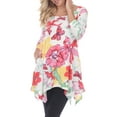 thumbnail image 1 of White Mark Women's Maternity Floral Printed Tunic Top, 1 of 5