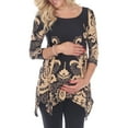 thumbnail image 1 of White Mark Women's Maternity Ganette Tunic Top, 1 of 4