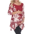thumbnail image 1 of White Mark Women's Maternity Ganette Tunic Top, 1 of 5