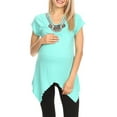 thumbnail image 1 of White Mark Women's Maternity Myla Embellished Tunic Top, 1 of 5