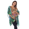 thumbnail image 1 of White Mark Women's Maternity Short Caftan with Tie-up Neckline, 1 of 6