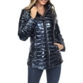 thumbnail image 1 of White Mark Women's Metallic Puffer Coat, 1 of 8