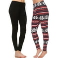 thumbnail image 1 of White Mark Women's Pack of 2 Leggings, 1 of 2