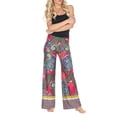 thumbnail image 1 of White Mark Women's Paisley Printed Palazzo Pants, 1 of 4