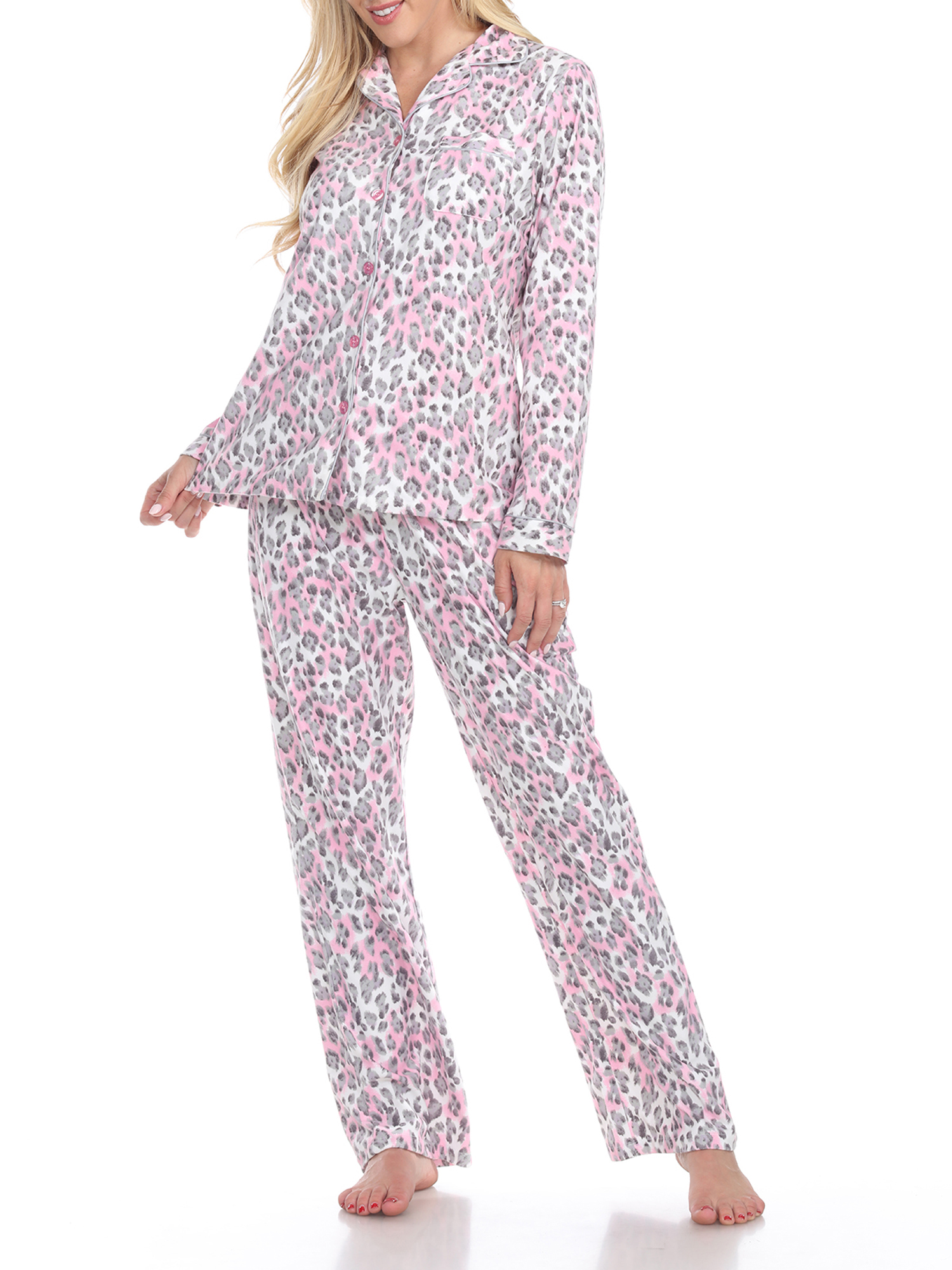 White Mark Women's Pajama Set - Extended Sizes - image 1 of 4