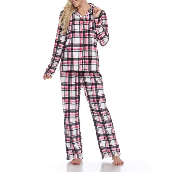 White Mark Women's Pajama Set - Extended Sizes