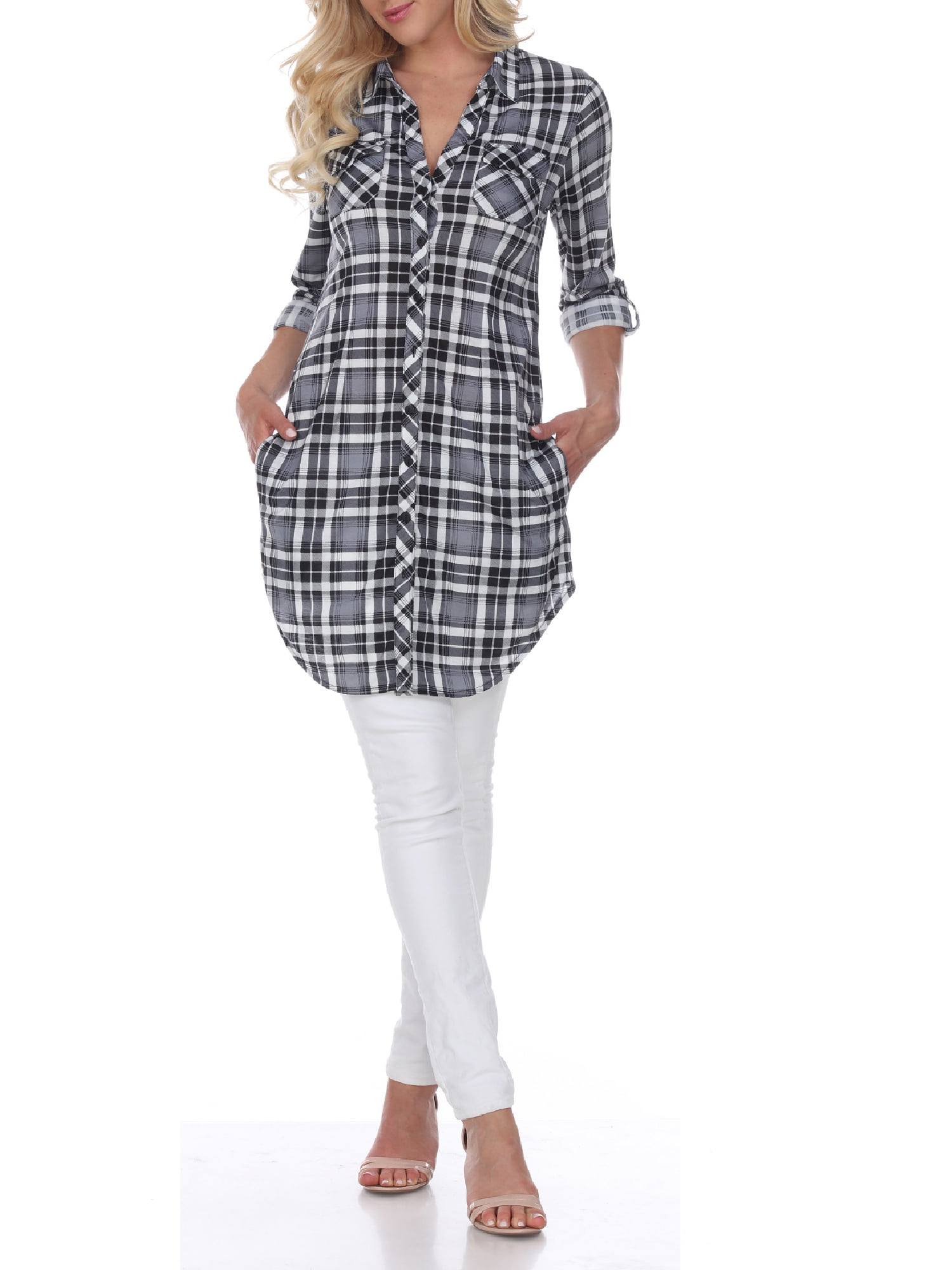 Women's Piper Plaid Tunic Top