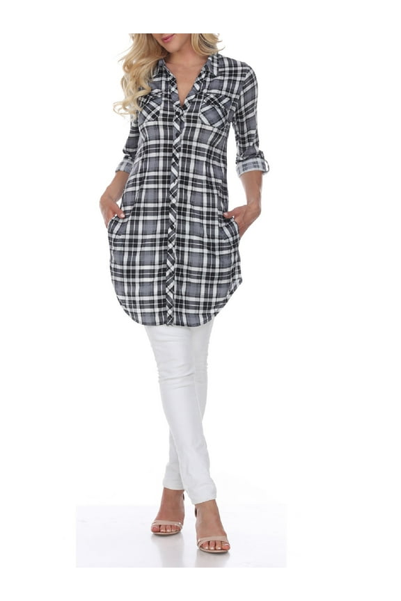 Women's Piper Plaid Tunic Top