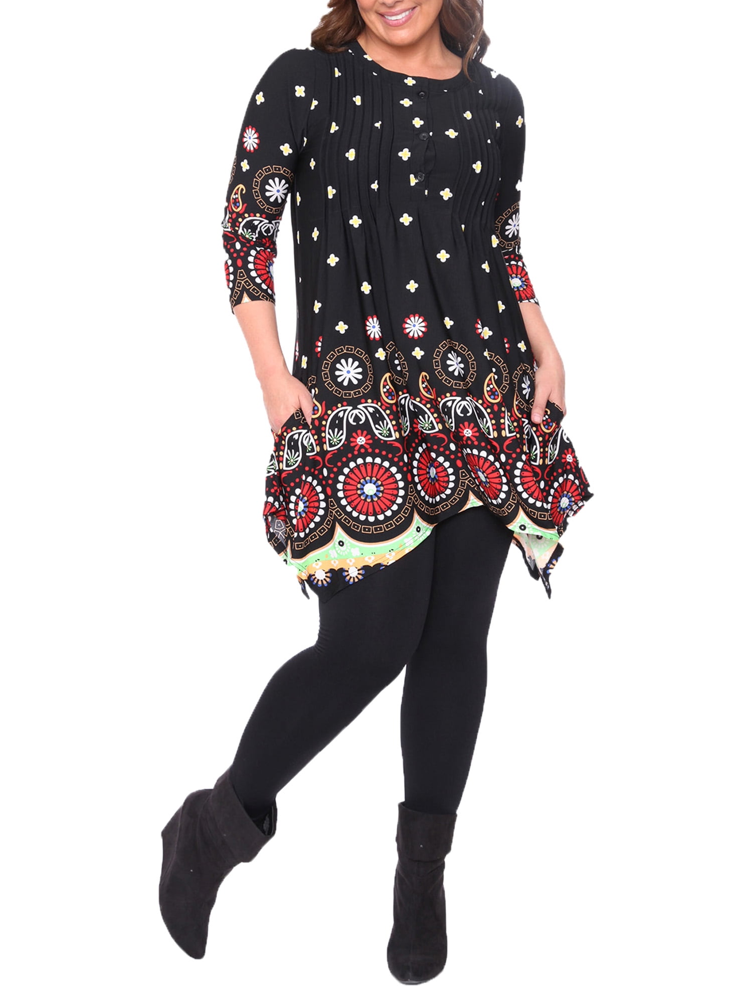 Women's Plus Lucy Tunic Top