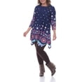 thumbnail image 1 of White Mark Women's Plus Lucy Tunic Top, 1 of 4