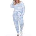 thumbnail image 1 of White Mark Women's Plus Size 2 Piece Lounge Set, 1 of 4