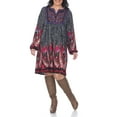 thumbnail image 1 of White Mark Women's Plus Size Apolline Embroidered Sweater Dress, 1 of 4