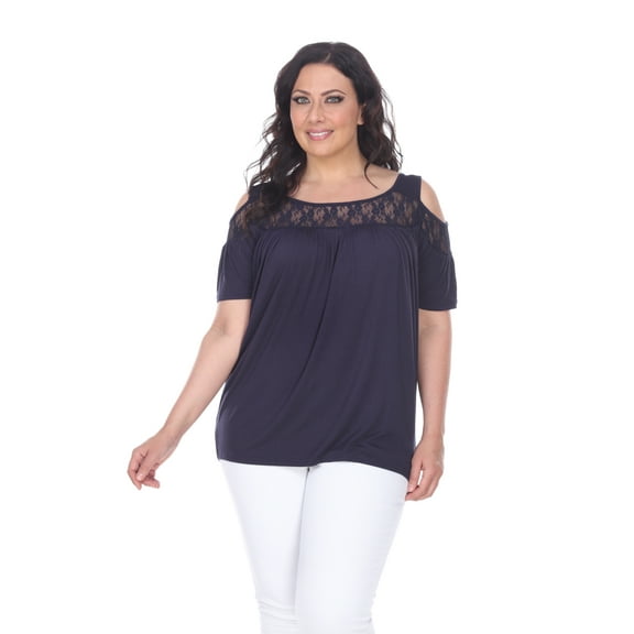White Mark Women's Plus Size Bexley Tunic Top