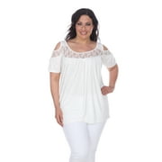 White Mark Women's Plus Size Bexley Tunic Top