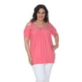 thumbnail image 1 of White Mark Women's Plus Size Bexley Tunic Top, 1 of 4