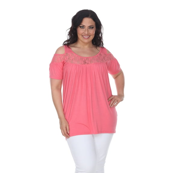 White Mark Women's Plus Size Bexley Tunic Top