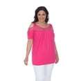 thumbnail image 1 of White Mark Women's Plus Size Bexley Tunic Top, 1 of 4