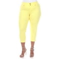 thumbnail image 1 of White Mark Women's Plus Size Capri Jeans, 1 of 6