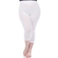 thumbnail image 1 of White Mark Women's Plus Size Casual Capri Leggings, 1 of 4