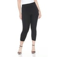 thumbnail image 1 of White Mark Women's Plus Size Casual Capri Leggings, 1 of 4