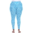 thumbnail image 1 of White Mark Women's Plus Size Casual Leopard Print Leggings, 1 of 4