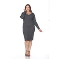 thumbnail image 1 of White Mark Women's Plus Size Destiny Sweater Dress, 1 of 5