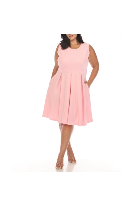 Women's Plus Size Fit and Flare Skater Dress