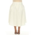 thumbnail image 1 of White Mark Women's Plus Size Flared Tweed Skirt, 1 of 6