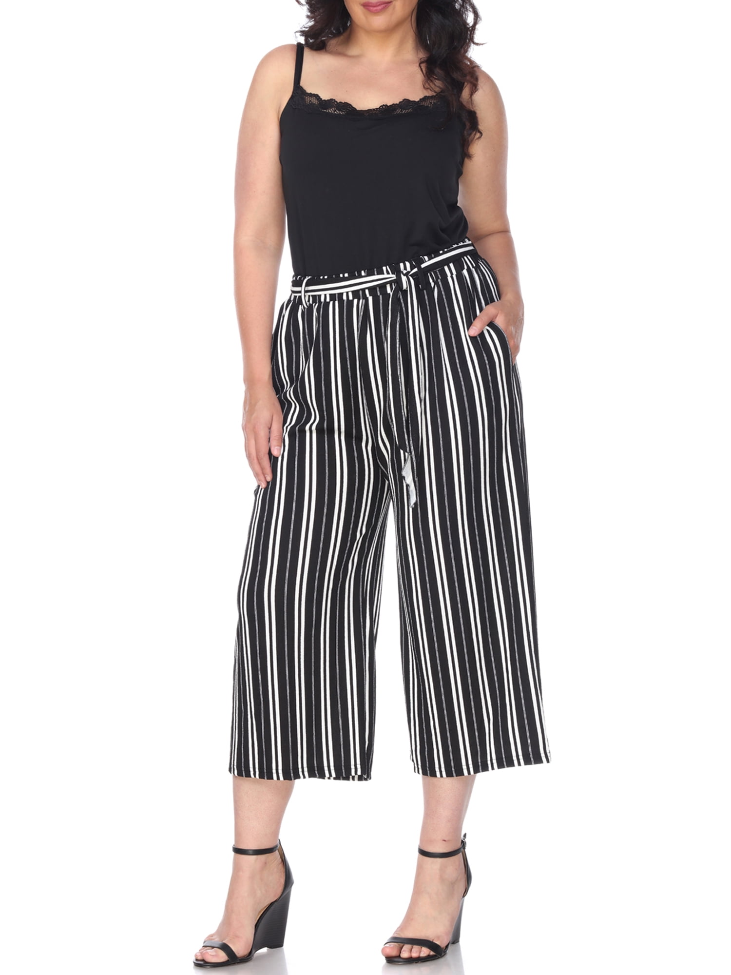 Plus size top gaucho pants