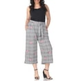 thumbnail image 1 of White Mark Women's Plus Size Gaucho Pants, 1 of 4