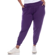 White Mark Women's Plus Size Harem Pants