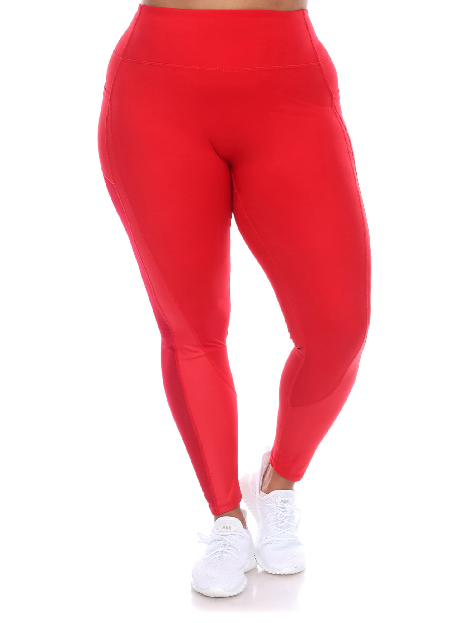 White Mesh Insert Legging, Active