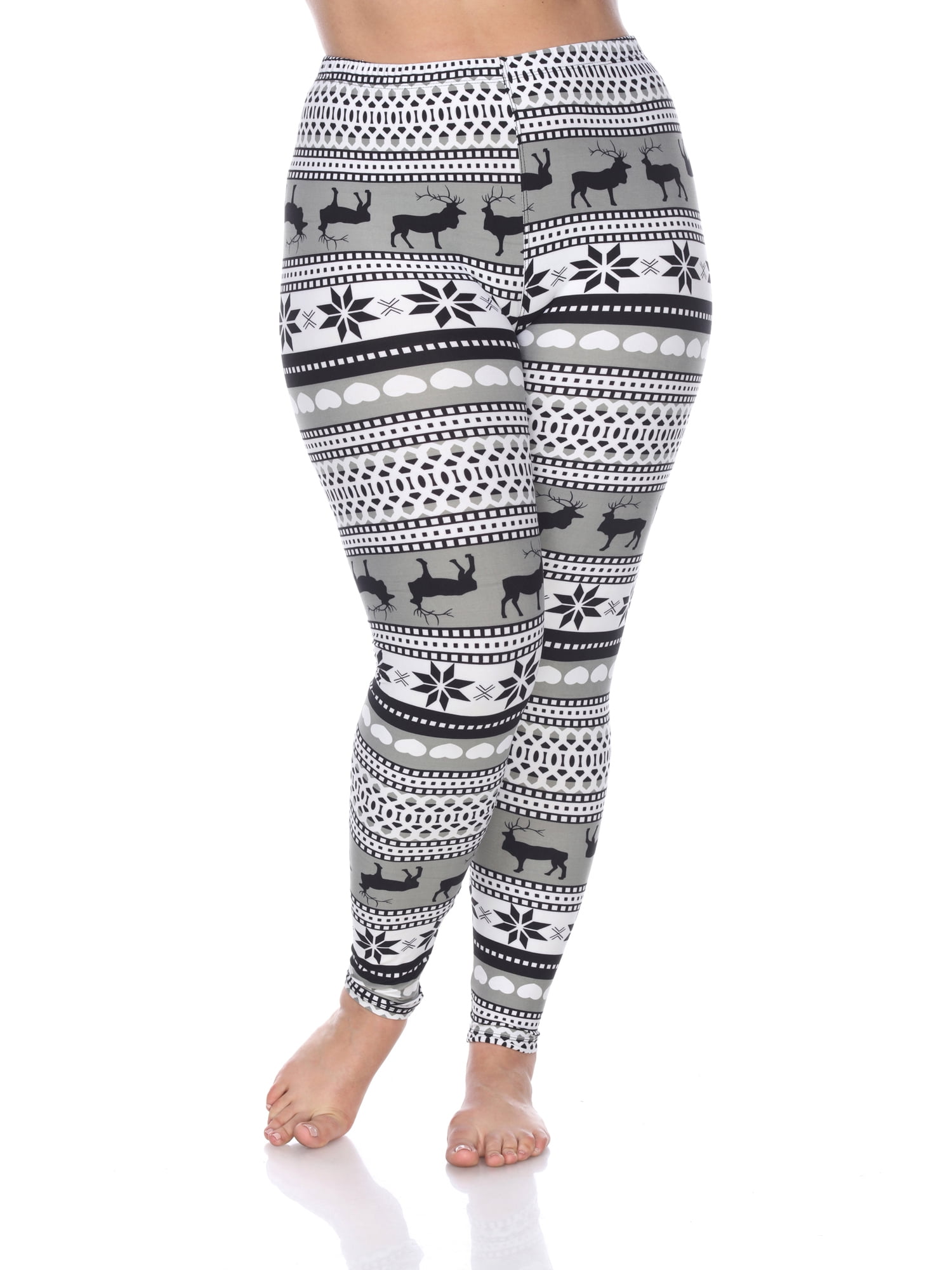 Plus size holiday print clearance leggings