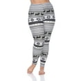 thumbnail image 1 of White Mark Women's Plus Size Holiday Printed Leggings, 1 of 4