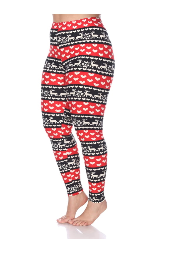 Women's Plus Size Holiday Printed Leggings