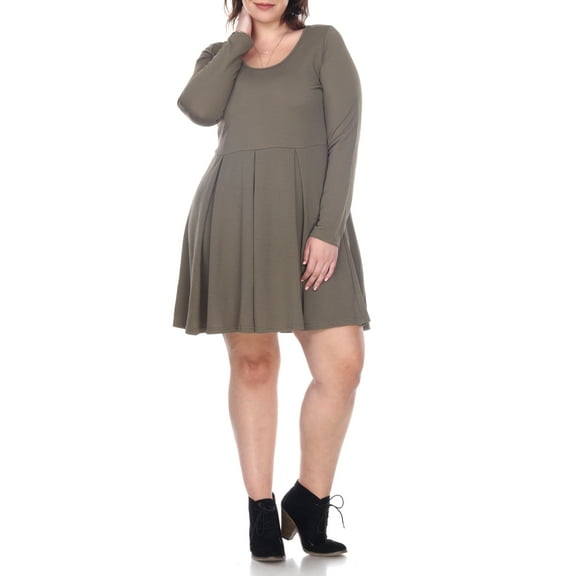 White Mark Women's Plus Size Jenara Dress