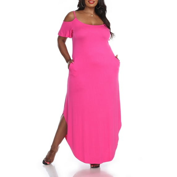 White Mark Women's Plus Size Lexi Maxi Dress