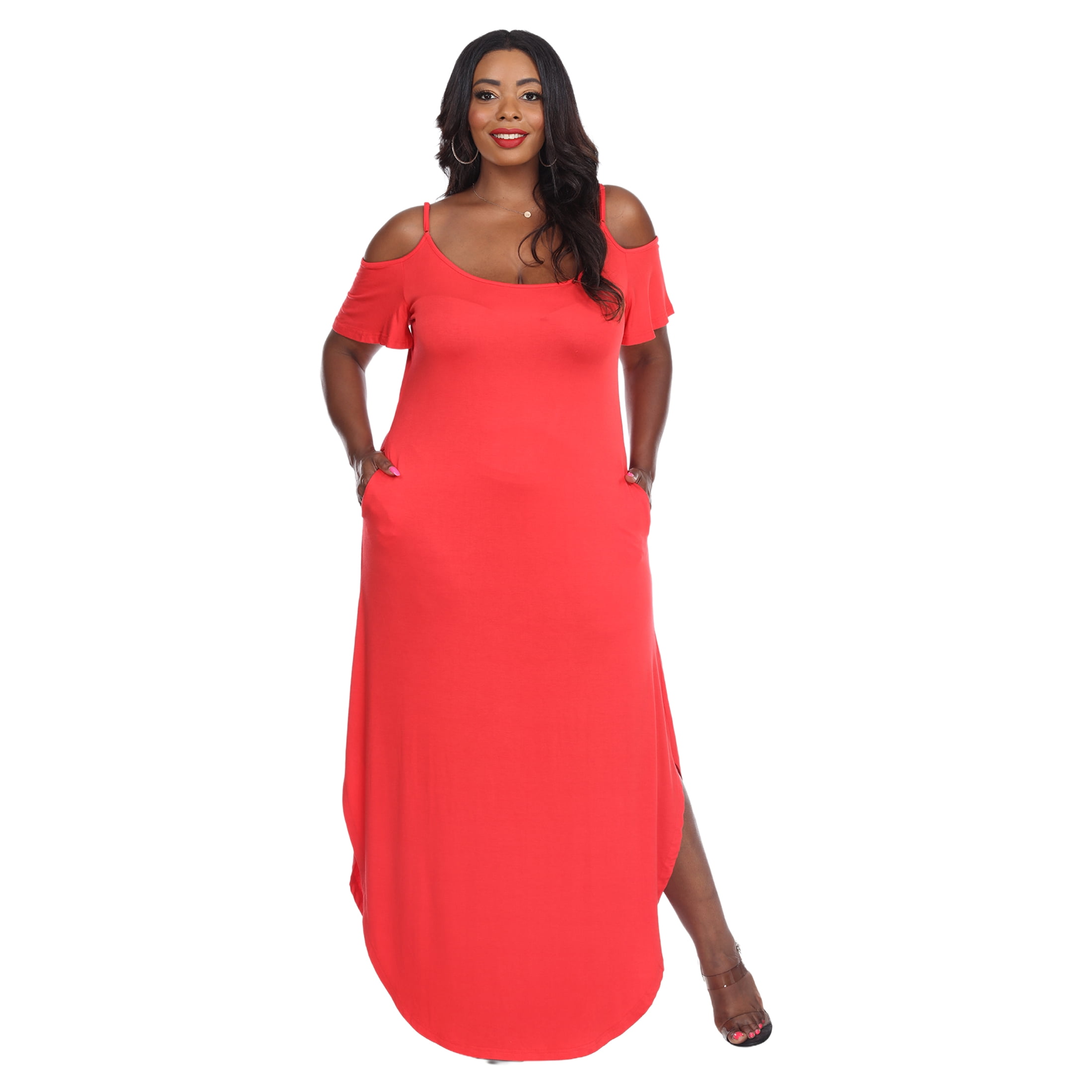 White Mark Women's Plus Size Lexi Maxi Dress - Walmart.com