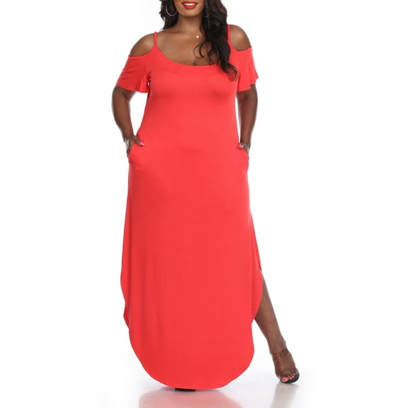 White Mark Women's Plus Size Lexi Maxi Dress